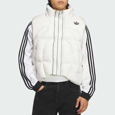 Adidas/阿迪达斯正品三叶草男女宽松户外休闲时尚羽绒马甲KS8233