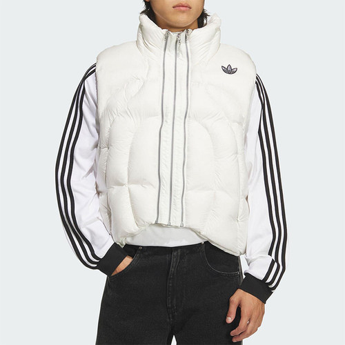 Adidas/阿迪达斯正品三叶草男女宽松户外休闲时尚羽绒马甲KS8233