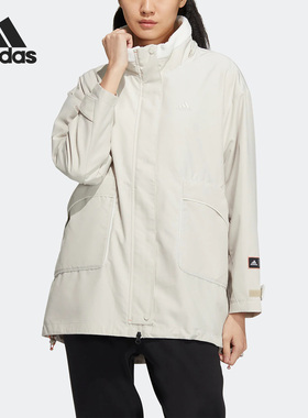 Adidas/阿迪达斯官方正品春季新款女子运动摇粒绒夹克外套HZ2996