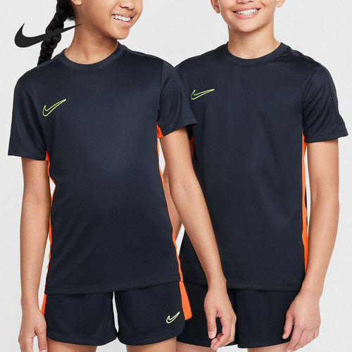 Nike/耐克正品DRI-FIT大童透气足球运动训练短袖DX5482-475