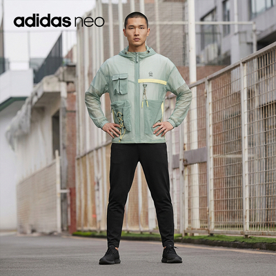Adidas/阿迪达斯正品夏季新款工装Neo男子运动休闲夹克IA6861