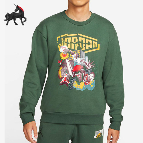 Nike/耐克正品Jordan男子时尚潮流运动卫衣圆领套头衫 DC9616-333