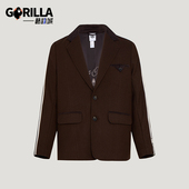 Adidas 外套KU5616 潮流休闲梭织宽松西装 阿迪达斯正品 三叶草男士