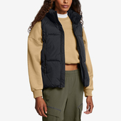 女士保暖梭织立领运动训练羽绒马甲1384647 新款 001 安德玛正品