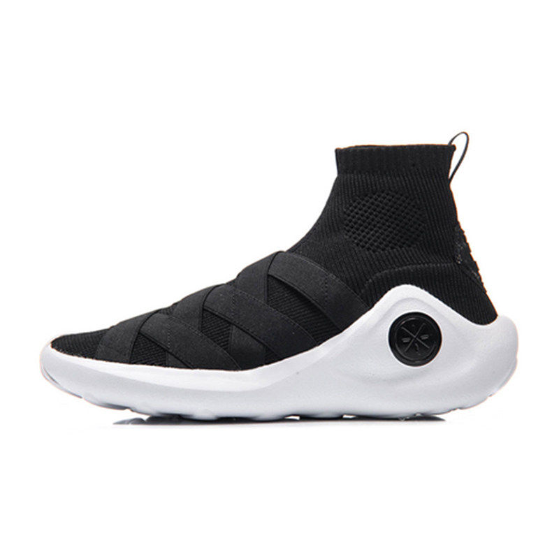 李宁韦德之道WADE系列悟道黑武士袜套式潮流编织篮球鞋ABCM067