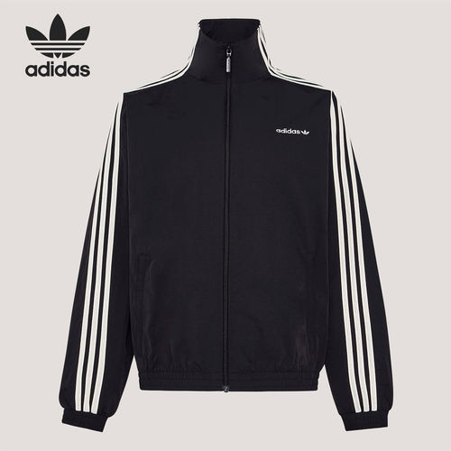 Adidas/阿迪达斯正品三叶草女士经典条纹日常休闲外套KX7977