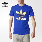 阿迪达斯正品 2020夏季 新款 Adidas 三叶草男子休闲运动T恤 BQ7721