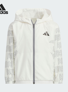 Adidas/阿迪达斯官方正品BTS AOP JKT儿童宽松梭织运动外套KF4955