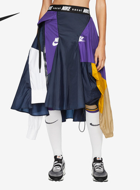 Nike/耐克正品x Sacai skiit女子拼接运动短裙裤CD6299-011