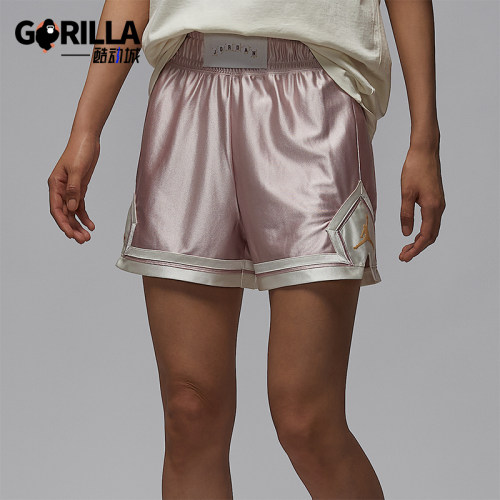 Nike/耐克正品JORDAN女士运动光泽针织透气训练短裤II0488-667