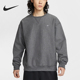 运动圆领加绒针织卫衣HV1087 Nike 071 Swoosh 男士 耐克正品 Solo