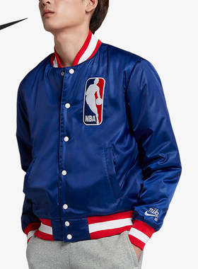 Nike/耐克官方正品男款夹棉滑板休闲运动棒球服外套AH3393-455