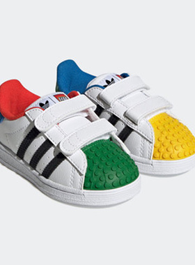 Adidas/阿迪达斯正品三叶草新款小童男女休闲运动小白板鞋H03970