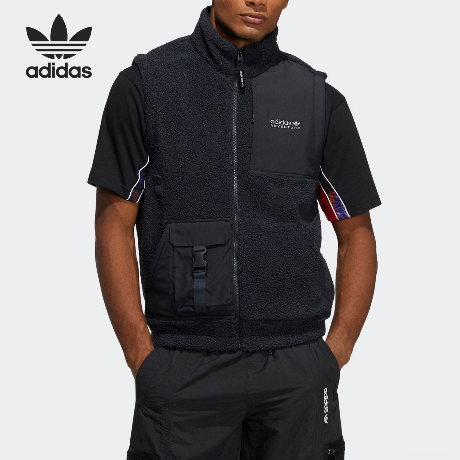 Adidas/阿迪达斯官方正品三叶草男子舒适运动休闲保暖马甲 HC0382,运动服/休闲服装,棉马甲,淘宝优惠券,粉丝福利购,淘宝优惠卷