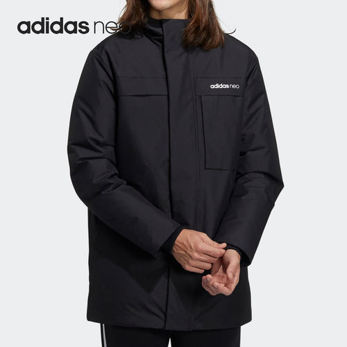 Adidas/阿迪达斯正品男子530蓬中长款运动鸭绒羽绒服 HF0505