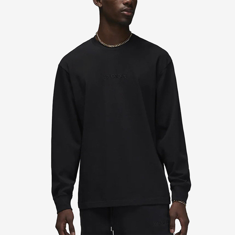 Nike/耐克正品Air Jordan男子刺绣圆领套头长款T恤FJ0703-010