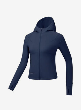 Skechers/斯凯奇春秋款女士拉链紧身针织连帽外套P125W073