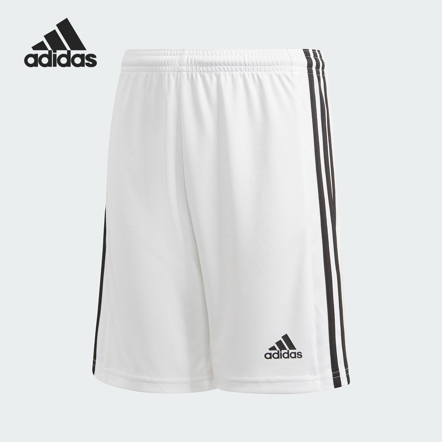 Adidas/阿迪达斯官方正品舒适新款儿童三条纹足球运动短裤GN5766 - 实物图