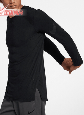 Nike/耐克正品新款男士篮球运动休闲圆领长袖T恤891602-010