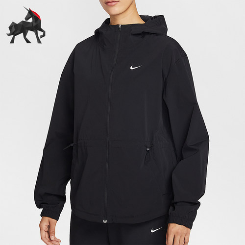 Nike/耐克正品春秋女士运动连帽简约宽松休闲夹克外套IF1167-010