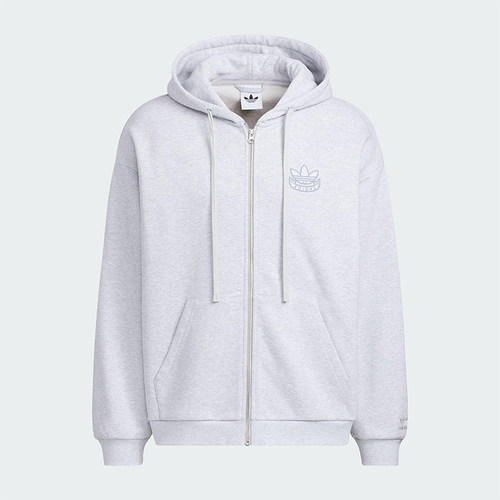 Adidas/阿迪达斯正品三叶草男女宽松运动连帽日常休闲外套KG8508