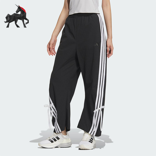 Adidas/阿迪达斯正品新款女士蝴蝶结高腰宽松经典香蕉裤JY7666