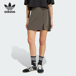Adidas/阿迪达斯官方正品三叶草女士休闲足球运动半身裙JY3516