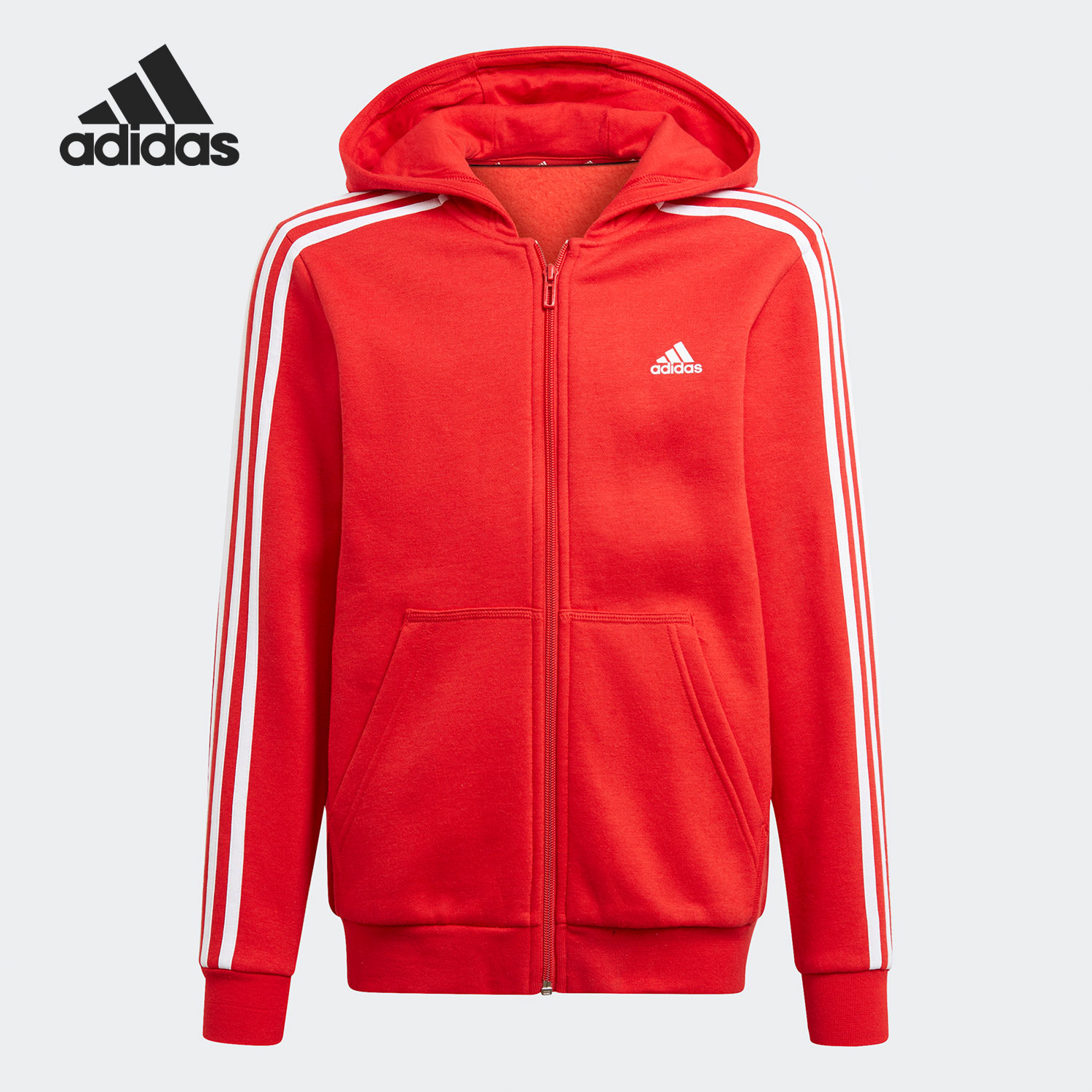 休闲阿迪达斯连帽外套