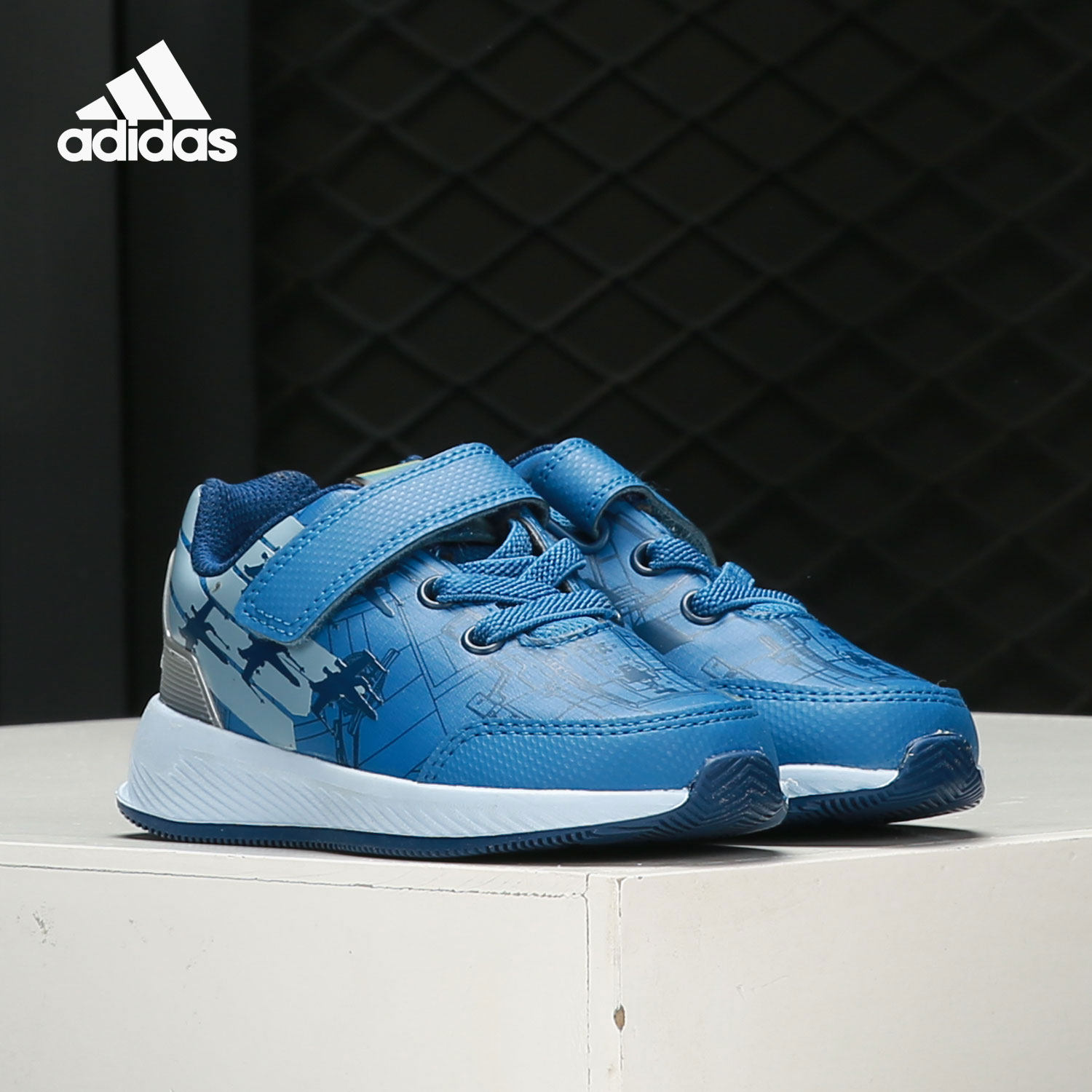 adidas/阿迪达斯正品 star wars el i婴童时尚魔术贴运动鞋ba9398