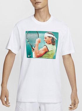 Nike/耐克正品Rafa纳达尔男士透气网球运动简约短袖T恤HJ3849-100