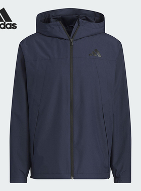 Adidas/阿迪达斯正品2025新款男女同款运动梭织宽松外套KA9310