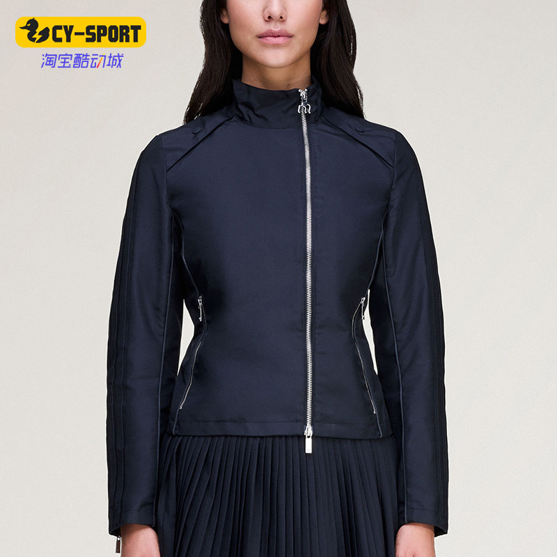 Adidas/阿迪达斯正品三叶草新款女深蓝色经典出行夹克外套KA2734