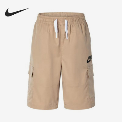 Nike/耐克正品2024小童梭织运动针织户外休闲短裤HQ7932-200
