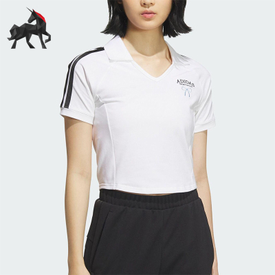 Adidas/阿迪达斯正品DANCE POLO TEE女士经典针织POLO衫KE5799