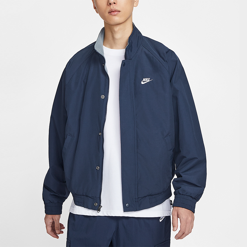 Nike/耐克正品Club Futura男士休闲保暖摇粒绒夹克外套FZ0657-451