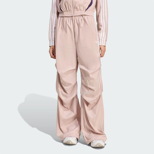 Adidas/阿迪达斯正品三叶草女士休闲褶皱宽松时尚运动裤KE9791
