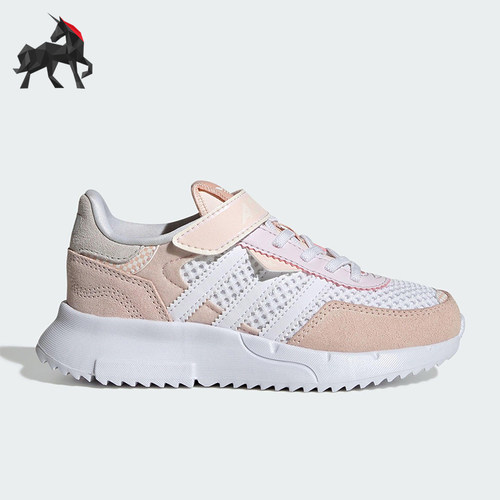 Adidas/阿迪达斯正品三叶草小童耐磨魔术贴经典休闲运动鞋JS2478