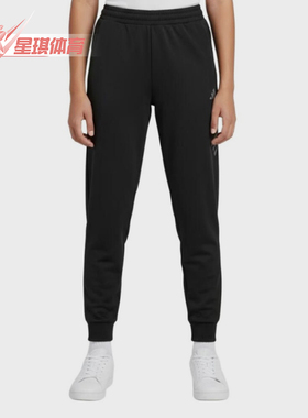 Adidas/阿迪达斯正品新款儿童黑色简约束脚经典休闲长裤KG5972