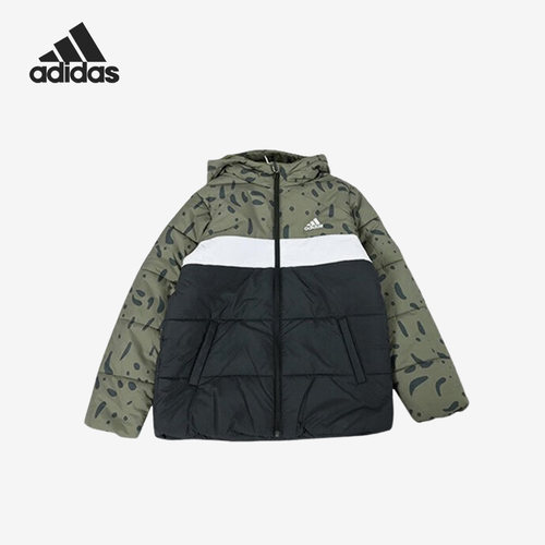 阿迪达斯正品大童时尚棉服