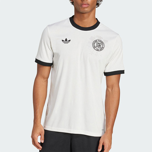 Adidas/阿迪达斯正品2025夏三叶草男经典复古足球短袖T恤JY0247
