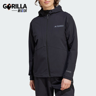 Adidas/阿迪达斯正品新款女士梭织透气运动夹克外套JI8283