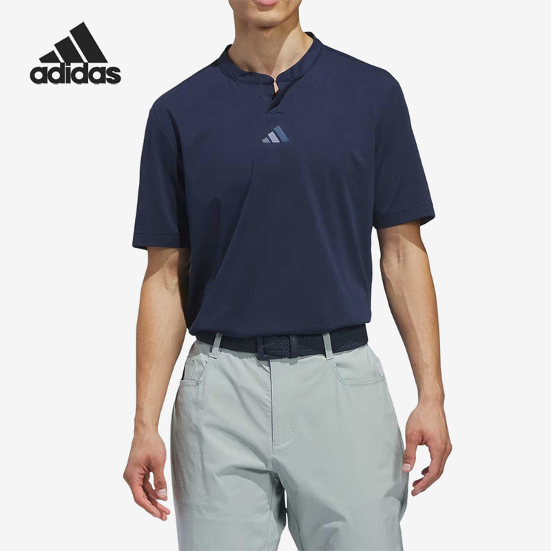 Adidas/阿迪达斯正品男士透气运动休闲套头高尔夫球服JY5427