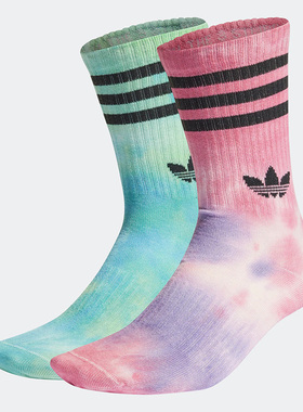 Adidas/阿迪达斯正品BATIK SOCK 2PP 男女同款运动袜两双装HK5162