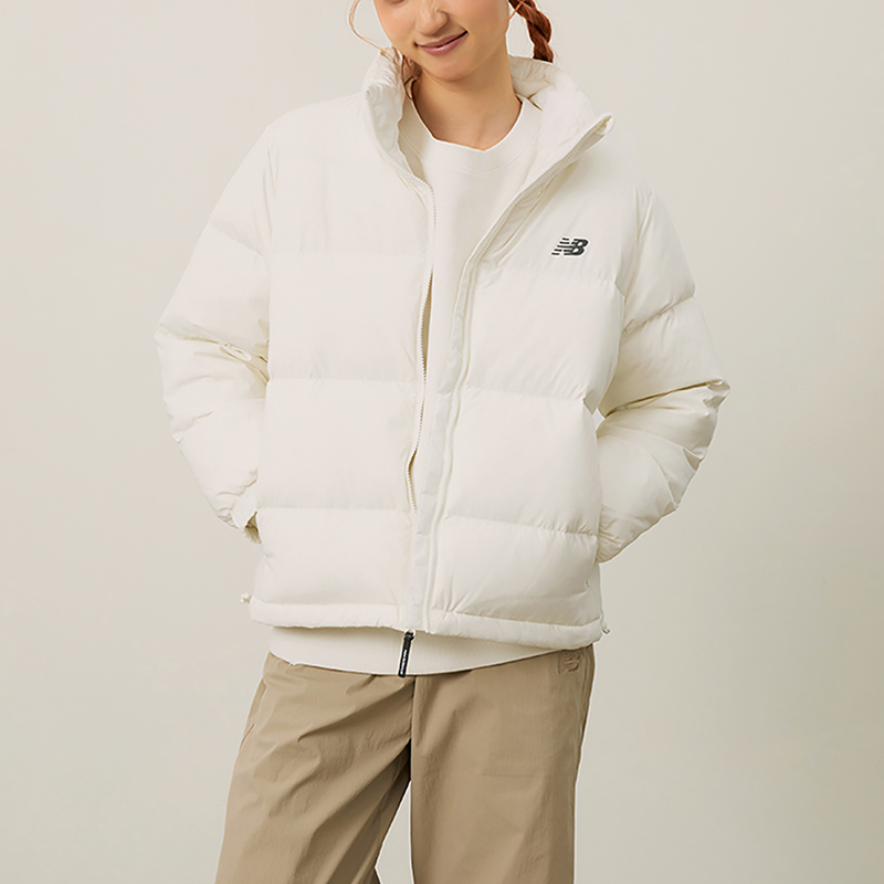 New Balance/NB正品新款女士立领拉链时尚保暖羽绒服AWJ44301-CIC