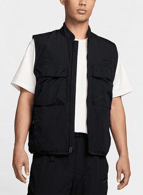 Nike/耐克正品透气专柜新款男士户外梭织拒水工装马甲FZ0749-010