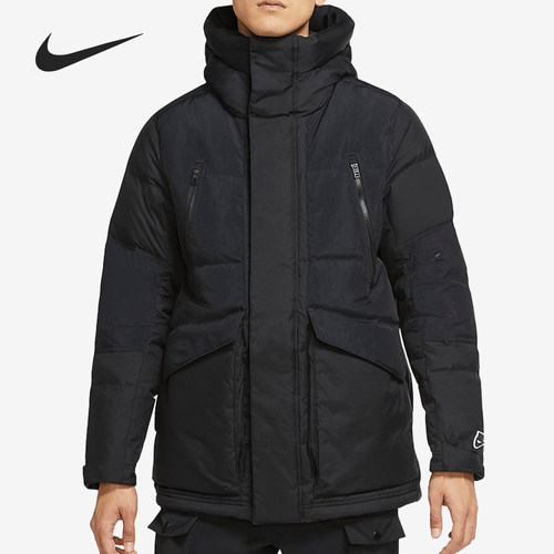 耐克男子连帽保暖运动羽绒服