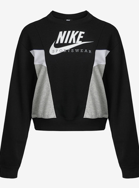 Nike/耐克正品女子休闲上衣运动服长袖套头衫外套 CZ8599-010