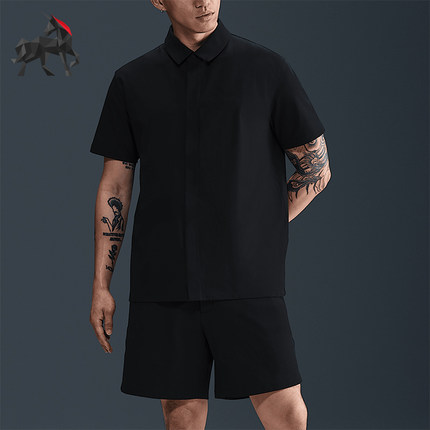 Nike/耐克正品Dri-FIT男士翻领日常防晒宽松经典短袖HQ6959-010