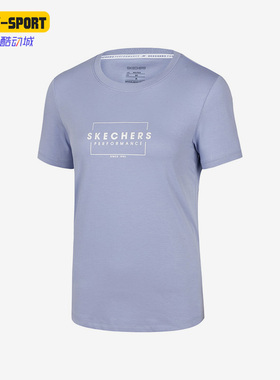 Skechers/斯凯奇正品新款女子时尚舒适透气运动短袖T恤 P222W038