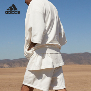 男女同款 Adidas BASKETBALL 針織五分短褲 阿迪達(dá)斯官方正品 IA3427